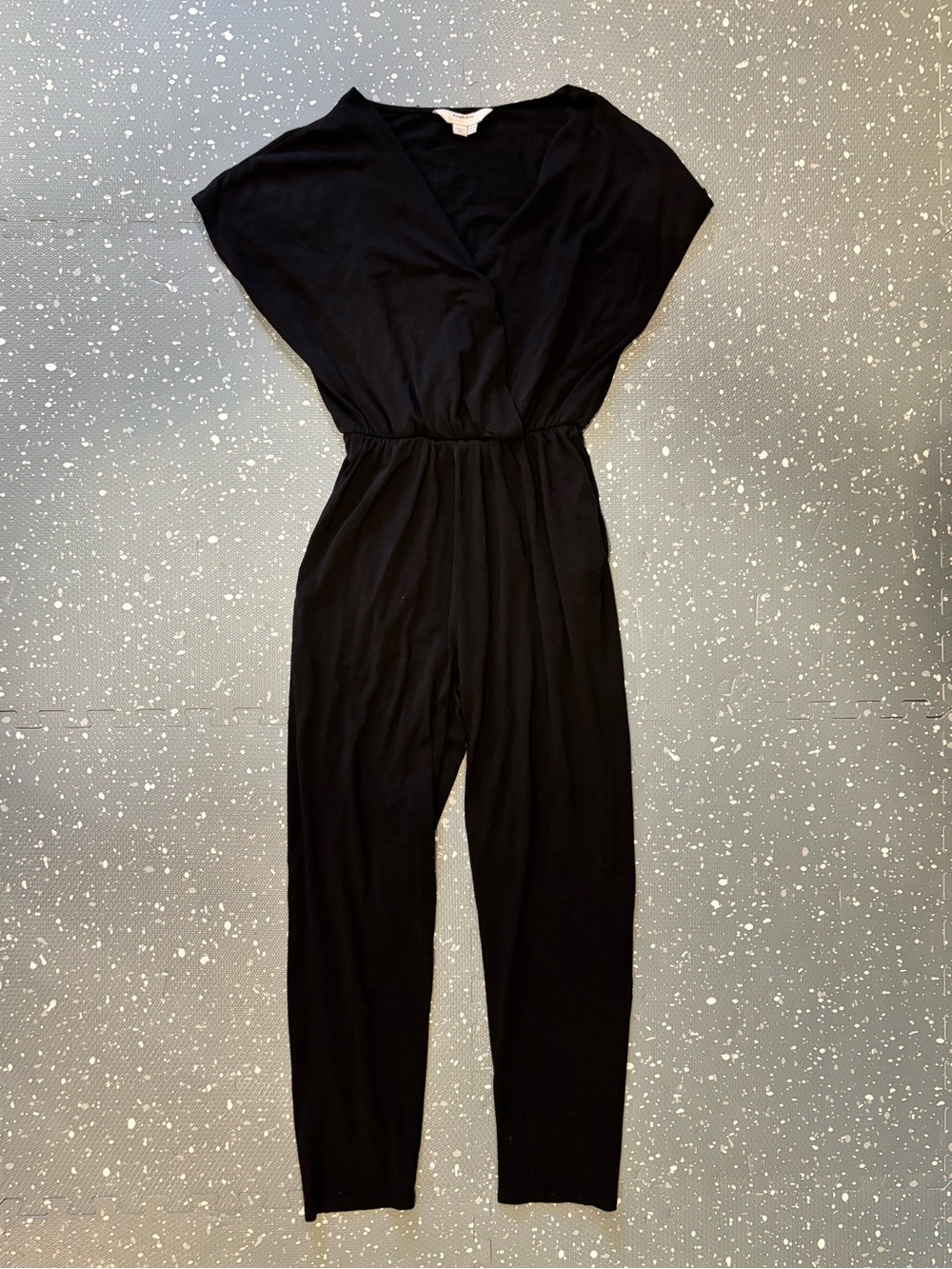 People Tree Black V-Neck Jumpsuit